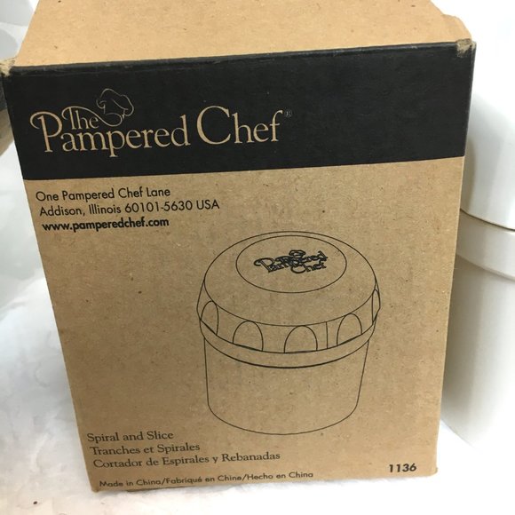 Pampered Chef Spiral & Slice #1136 Round Plastic Pampered Chef Spiral & Slice #1 - Picture 7 of 10